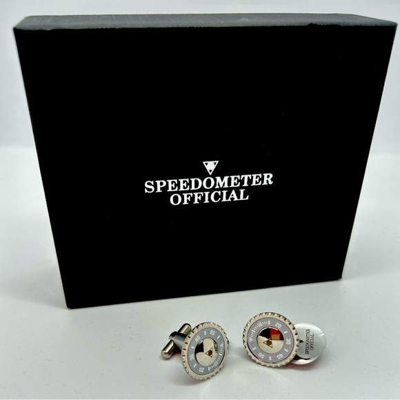 Men’s Cufflinks. Made in Italy. Stainless steel and grey. Brand new. - Picture 1 of 2